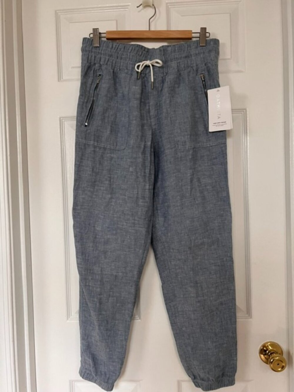 Athleta Cabo Linen Jogger Pants – Size 8 (NWT)